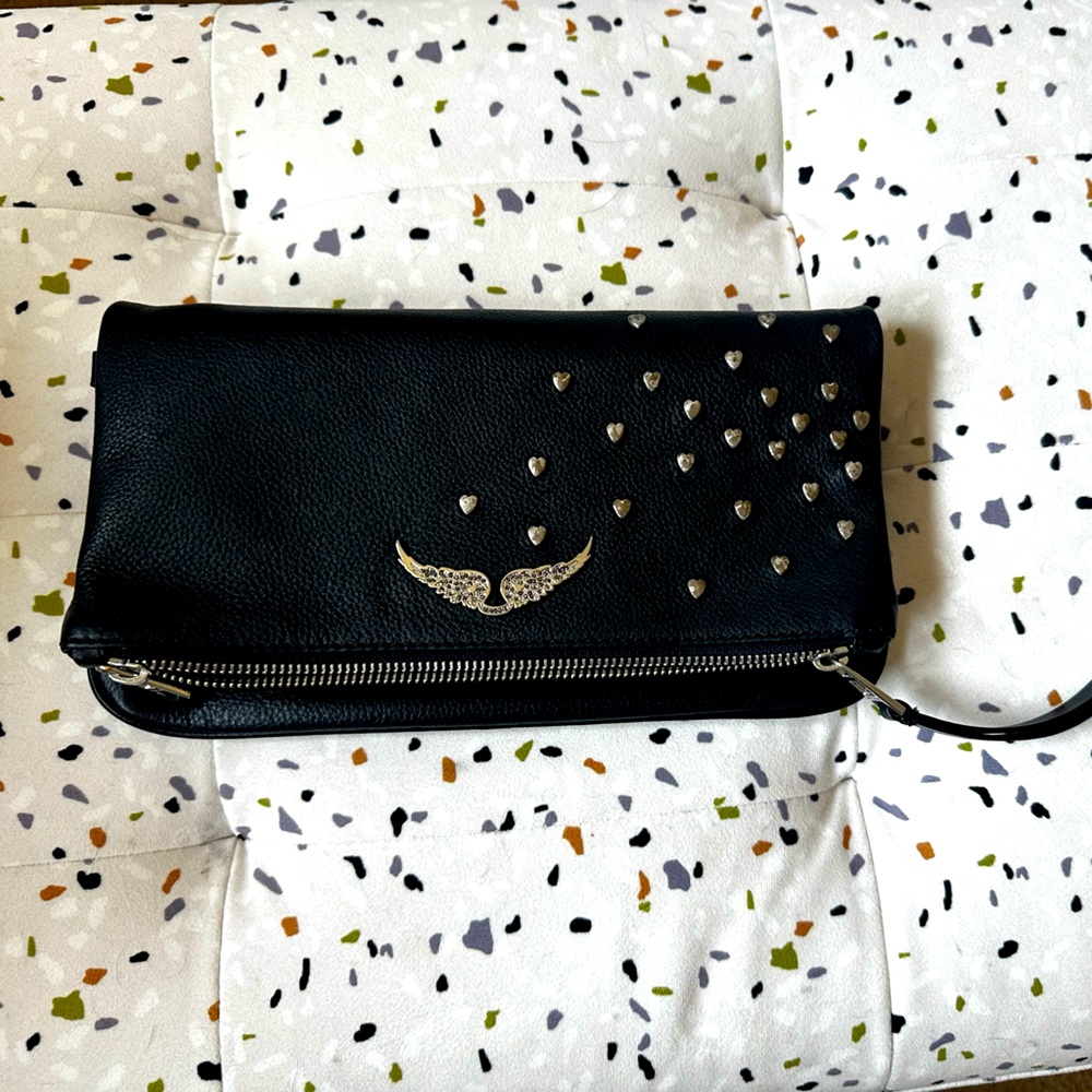 Zadig Voltaire Clutch with hearts